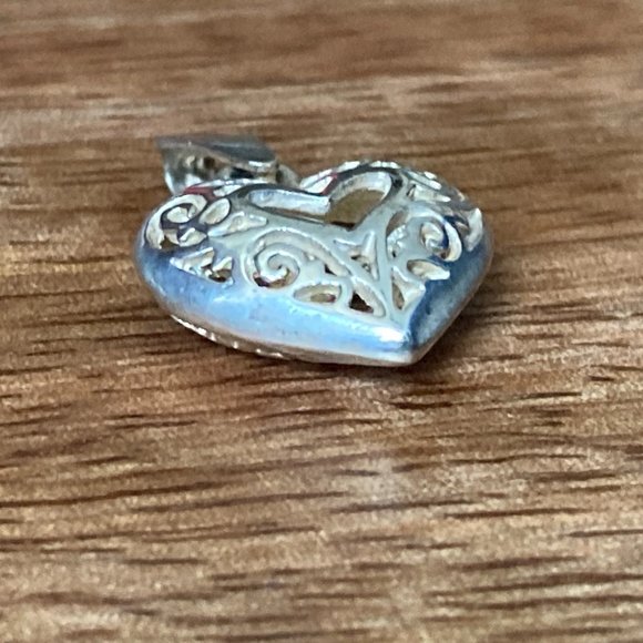 Filigree Heart Sterling Silver Jewelry Set - Picture 3 of 6